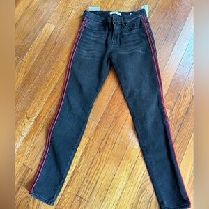 Pacsun red stripped side jean size 26